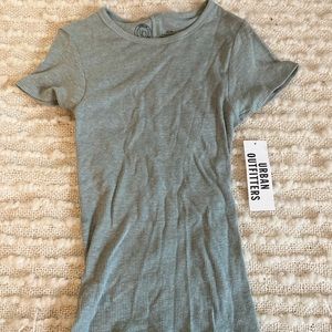 Urban Outfitters Light Blue Baby Rib Tee
